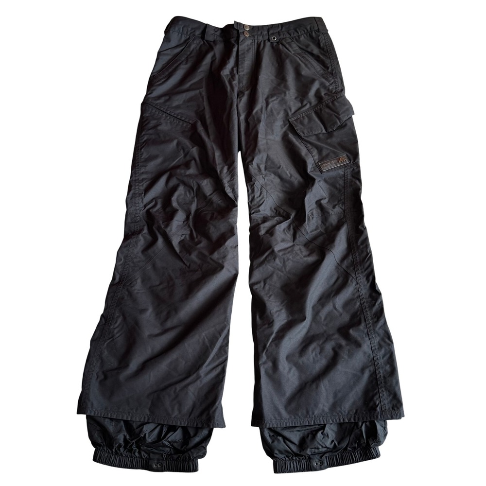 Burton Dryride‎ Snowboard Pants Mens Medium Black Cargo Ski Winter Pants